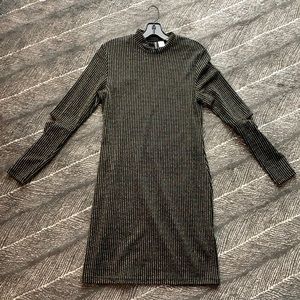 Gold/Silver Glitter Stripped Party Dress
